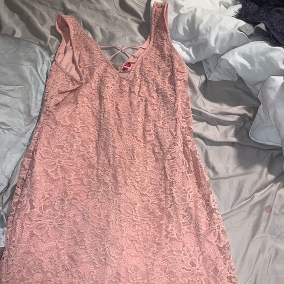Guess Pink Lace Dress - Picture 1 of 5
